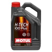 Nhớt tổng hợp 100% Motul H Tech 5W30 100 PLUS API SP cho ô tô, xe hơi, xe ga (dầu toàn phần Htech)