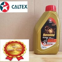 Nhớt tổng hợp 10W40 xe máy số Caltex Havoline Super 4T Semi Synthetic SAE; 0,8 L (dầu 800ml)f