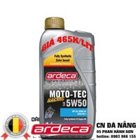 Nhớt tổng hợp Ardeca Moto-Tec Racing 5W50 Ester Based cao cấp dành cho xe máy & moto phân khối lớn