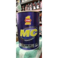 Nhớt TOP1 MC xe số cao cấp SAE20W50 lon tròn tím 1L USA