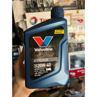 Nhớt Valvoline 4T Premium  20w40 ( SL/MA2), dành cho xe số - 800ml (Hàng chính hãng)
