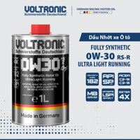 Nhớt Voltronic 0W30 Rs-R Fully Synthetic Motor Oil, Nhớt xe máy tay ga, nhớt xe ô tô, API SP, Viscosity 182, Ester 4X