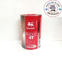Nhớt Wolver Racing 4T 10W40 công nghệ tổng hợp, API SL, Jaso MA2