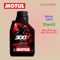 Nhớt xe máy MOTUL 300V FACTORY LINE ROAD RACING 10W40 1L [ Dầu nhớt xe máy PKL -Sản xuất tại Việt Nam]