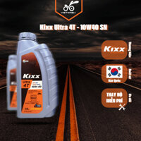Nhớt xe máy, nhớt xe số Kixx Ultra 4T 10W40 API SN 800ml/1L [MIỄN PHÍ CÔNG THAY NHỚT]