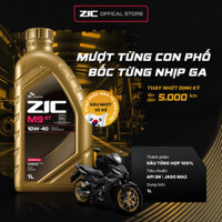 Nhớt Xe Máy SK ZIC M9 4T 10W-40 Dung Tích 1L Dành Cho Xe Số Côn Tay Dầu Nhớt Tổng Hợp 100% Chính Hãng Nhập Khẩu Hàn Quốc