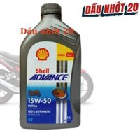 Nhớt Xe Môtô Phân Khối Lớn Shell Advance Ultra 15W50 1L Nhập Khẩu Thái Lan