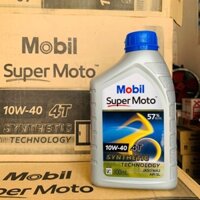 Nhớt xe số cao cấp Mobil Super 4T 10W40 800ml - 1 lít