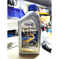 Nhớt xe số Mobil Super Moto 10W40 4T  khẩu Singapore 800ml - 1L