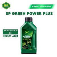 Nhớt xe số Saigon Petro - SP Green Power Plus 10W40, API SN, Dầu tổng hợp 100%