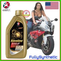 Nhớt Xe Số Và Côn Tay CAITEX HAVOLINE SUPER 4T 5W40 1L 100% Tổng Hợp-FullySynthetic- Và 10W40-Bán Tổng Hợp