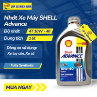 Nhớt Xe Số/xe Côn Tay Shell Advance Ultra 10W40, Dầu Nhớt 100% Tổng Hợp - Exciter/Winner/Raider