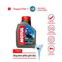 Nhớt xe tay ga cao cấp Motul Scooter Le 10W40 800ml NK tặng Phễu rót nhớt cao cấp
