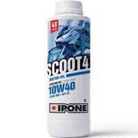 Nhớt xe tay ga cao cấp SCOOTER IPONE SCOOT 4 10W40 (1L) - Hàng Chính Hãng Nhập 100% Pháp- Tặng Kèm nhớt láp zeus