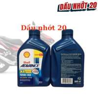 Nhớt xe tay ga cao cấp Shell ADVANCE AX7 SCOOTER 10W40 800ml 1L