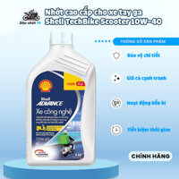 Nhớt xe tay ga cao cấp Shell Advance TechBike Scooter 10W-40 800ml