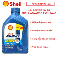 Nhớt xe tay ga cao cấp Shell ADVANCE AX7 SCOOTER 10W40 800ml