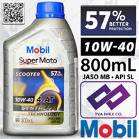 Nhớt xe tay ga Mobil Scooter 800ml Nhập khẩu Singapore - Mobil Scooter - Mobil 10w40 - Mobil 10W30