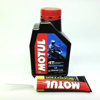 Nhớt xe tay ga Motul Scooter 10W40 800ml/1L tặng Hộp số Motul Gear Oil 80W90 120ml