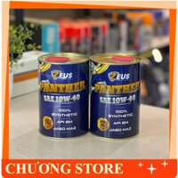Nhớt ZEUS Panther SAE 10W40 800ml/1L 100% SYNTHETIC cho xe số côn tay (CÓ QUÀ TẶNG)