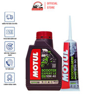 Nhớtcao cấpcho xetayga đời mới Motul Scooter Expert LE 10W40 800ml tặng nhớt hộp số Motul Gear 80W90