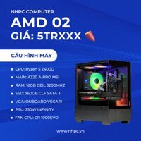 NHPC Amd 02 (R5 2400g/Main A320/16Gb Ram/Vega11/360Gb SSD)