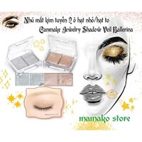 Nhũ mắt kim tuyến 2 ô hạt nhỏ hạt to Canmake Jewelry Shadow Veil Ballerina Nhật Bản