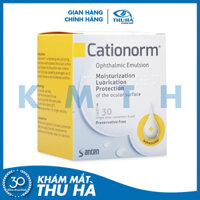 Nhũ tương nhỏ mắt, ống đơn liều CATIONORM® Pháp