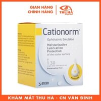 Nhũ tương nhỏ mắt, ống đơn liều CATIONORM® Pháp