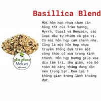 Nhựa cây tự nhiên xông nhà bảo vệ gia chủ Resin incense Nhựa Palo santo-Copal, Myrrh, Nhũ hương... - Basilica Blend Resin,5gr