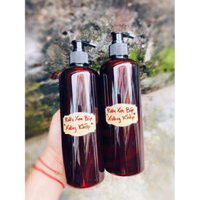 [NHỰA DÀY] Combo 20-50 chai nhựa pet nâu 500ml dáng thon kèm phụ kiện