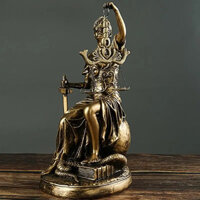 Nhựa Điêu Khắc Mù Nữ Công Lý Themis Justitia Tượng Thần Thoại Hy Lạp Nữ Thần Nghệ Thuật Sang Trọng Luật Sư Tặng Trang Trí Nhà Cửa