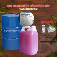 Nhựa keo composite hồng - keo Polyester resin sợi thủy tinh Cao cấp