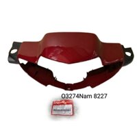 Nhựa ốp võ đầu đèn trước WAVE ALPHA đời đầu đỏ zin Honda
