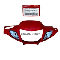 Nhựa ốp võ đầu đèn trước WAVE Thái I, Z đỏ, bàn thờ zin Honda