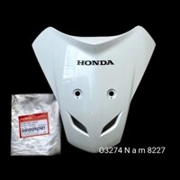 Nhựa ốp võ mặt nạ trước WAVE A, ALPHA, S100 trắng zin Honda