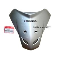 Nhựa ốp, võ mặt nạ trước WAVE A, ALPHA, S100 bạc zin Honda