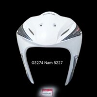 Nhựa ốp võ mặt nạ trước WAVE S110, RS 110 trắng zin Honda