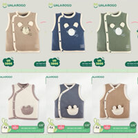 (Nhùn nhùn)Áo gile Ualarogo thun cotton size 0-3m đến 18-24m