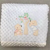 {Nhùn nhùn}Chăn Lông Cừu Sunnozy/BEBE Cho Bé, Chăn Đông Mềm Mịn Kích Thước 90x120cm