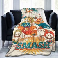 Nhung cao cấp đơn 2021 Super Smash Bros Ultimate Digital Art Silk Cái mền Bọn trẻ 125x100cm Người lớn 150x125 and 200x2403 New Blanket