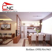 Những mẫu vách ngăn cnc phòng bếp và phòng ăn