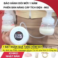 [Nhung123] Máy hút sữa điện đôi ICHIKO sạc điện M02 ( Phiên bản mới tặng kèm quà của hãng )