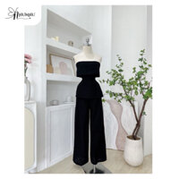 Nhu.Nhu | (kèm Video Thật) Set Áo Ống Cúp Ngực Kết Hợp Quần Ống Suông basic