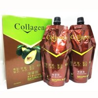 Nhuộm đen collagen tinh chất bơ chuyên gia phủ tóc bạc 500mlx2