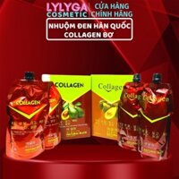 Nhuộm đen tóc Collagen Bơ Hàn Quốc - Nhuộm tóc bạc, Phủ bạc tóc không gây bết dính Loại 1 - Loại 2 TN03