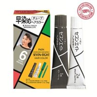 Nhuộm phủ bạc SEVEN EIGHT số 6 (Nâu đậm) Nhật Bản (40g+40g)