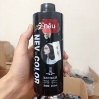 Nhuộm phủ bóng 5D Hàn Quốc Màu Nâu Không Cần Tẩy 450ml/chai