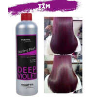 Nhuộm Phủ Mịn Deep Violet Sophia, Nhuộm Phủ Bóng Hàn Quốc Shining Pearl Waxing Color - HSV003