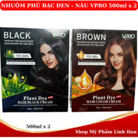 NHUỘM THẢO DƯỢC PHỦ BẠC TÓC ĐEN - TÓC NÂU VPRO (CHÍNH HÃNG)